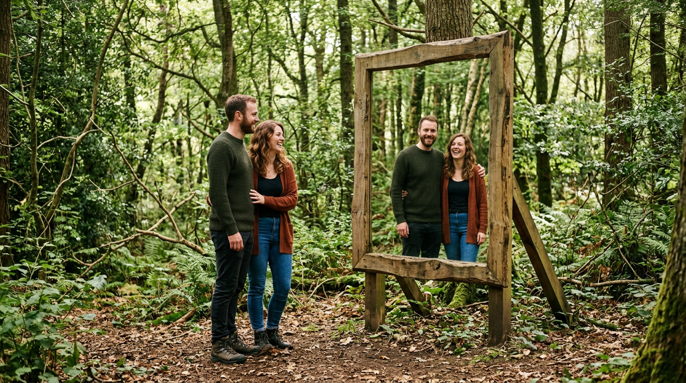 Hof Lifecoaching-spiegel in bos